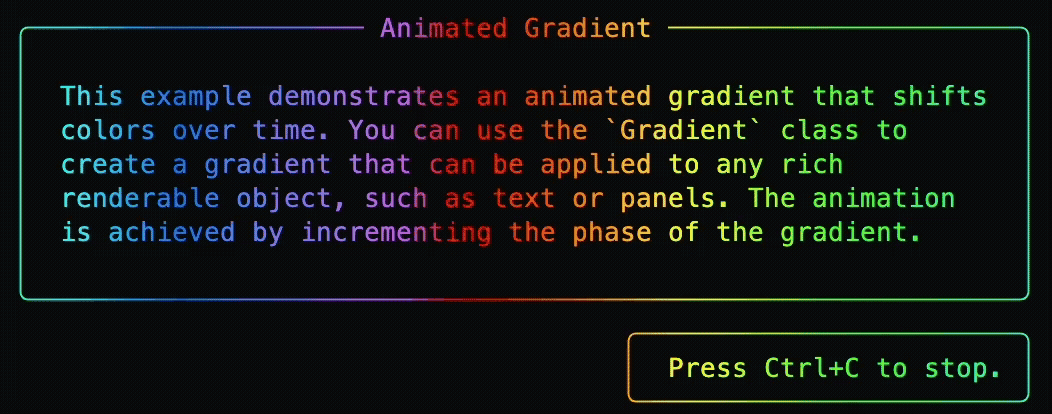 animated gradient